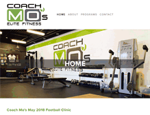 Tablet Screenshot of coachmofitness.com